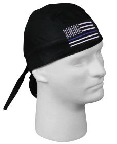 Thin Blue Line Flag Headwrap