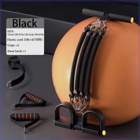 Tummy Torture Unisex Multi-Function Resistance Band For Leg & Abdominal Training At Home Anti-Break Four-Strand Design Latex Foot Pedal Puller (Option: Chest expander)