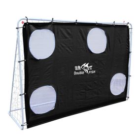 DOUBLE FISH 7.5ft X 5ft Soccer Goal Professional Unisex Soccer Goal For Adults, 7.5ft X 5ft, White, Institutional Quality Football Net (Option: Black)