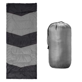 Lightweight Sleeping Bag for Backpacking, Hiking, Waterproof Compact Envelope Sleeping Bag for Cold & Warm Weather, Gray (Option: defaulttitle)