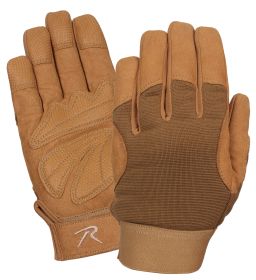 Mechanics Gloves (Color: Coyote Brown, size: S)